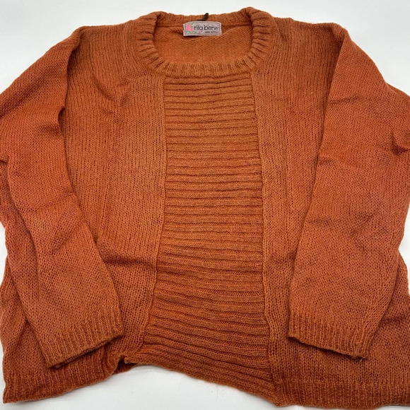 Women’s Rita Bene Italian made Sweater Rust/Orange - Picture 1 of 10